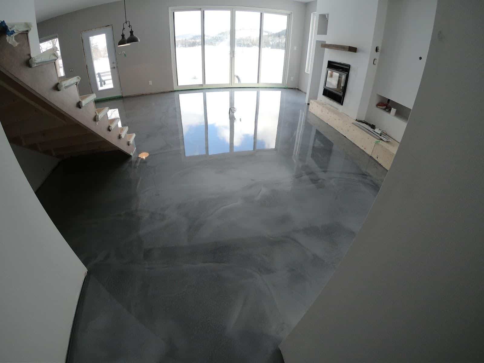epoxy flooring metallic